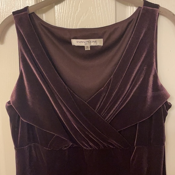 Evan-Picone size 12 dress chocolate brown dress - Picture 3 of 5
